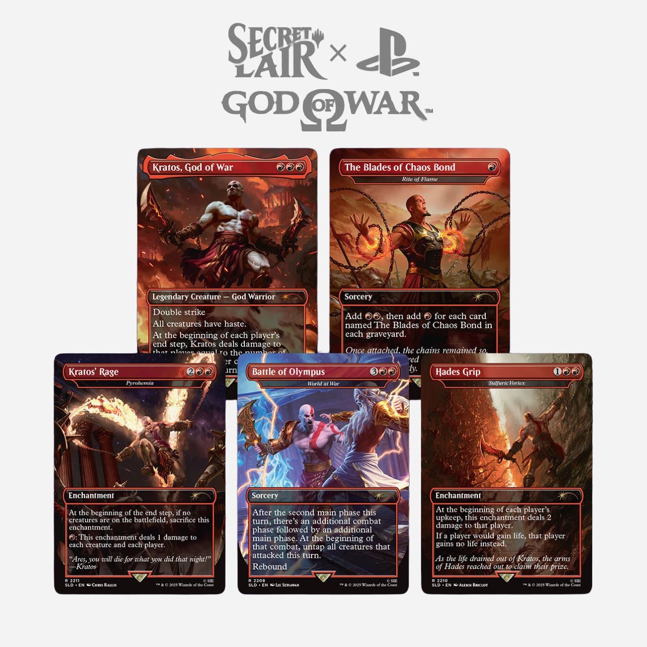 MTG Magic: The Gathering - Secret Lair - God of War: Greek - Made In Camelot MTG Magic: The Gathering - Secret Lair - God of War: Greek - Made In Camelot
