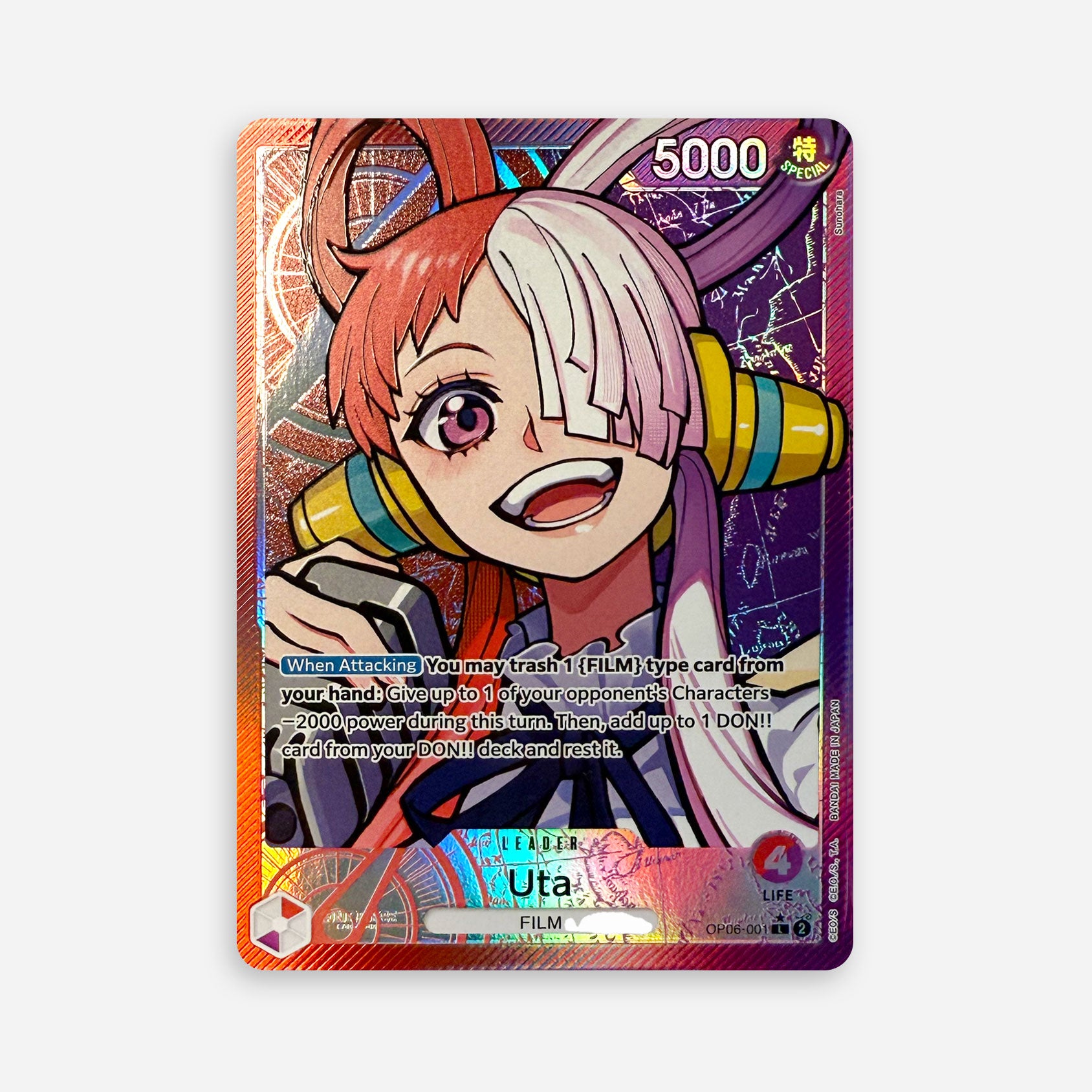 【utau_vintage】 One Piece TCG - Uta OP06-001 V2 – Made In Camelot