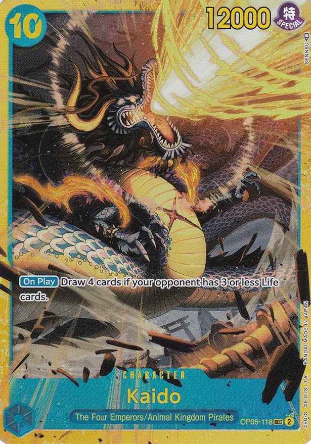 One Piece TCG - Kaido (OP05-118) (V1) 3x pack - Made In Camelot