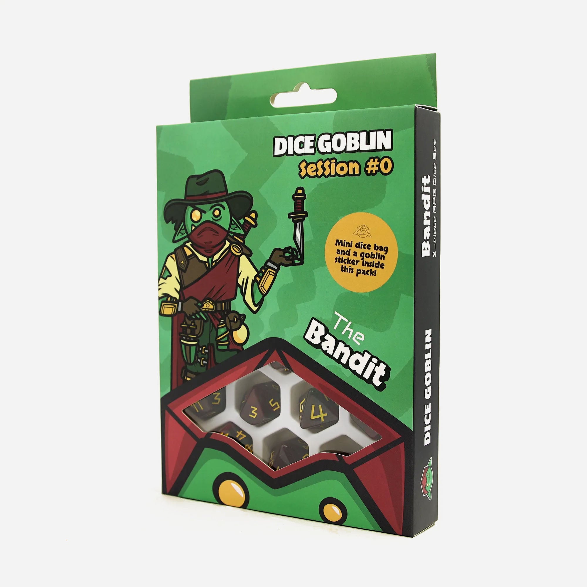 Dice Goblin Dice set - Session 0 - The Bandit - Made In Camelot