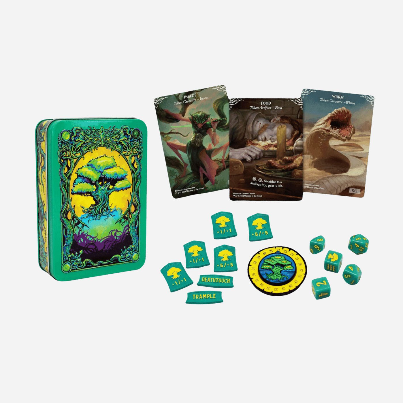 MTG Beadle & Grimms - Green Mana Token Set - Made In Camelot