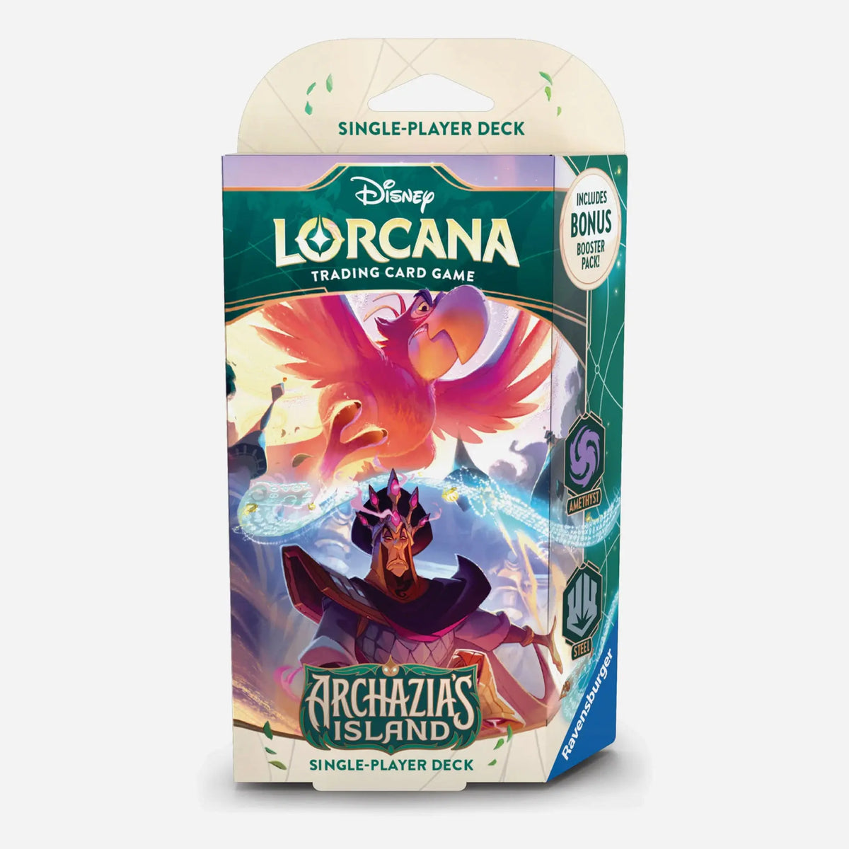 lorcana starter decks uk Disney TCG - Archazia's Island - Deck Jafar & Iago Style:Amber/Sapphire winterspell booster box collect rare cards Rise of the Floodborn