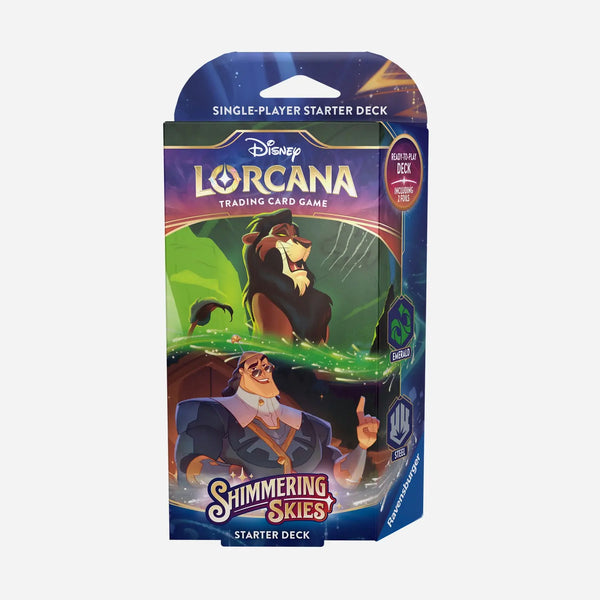 Disney Lorcana TCG - Shimmering Skies - Scar & Kronk Starter Deck - Made In Camelot