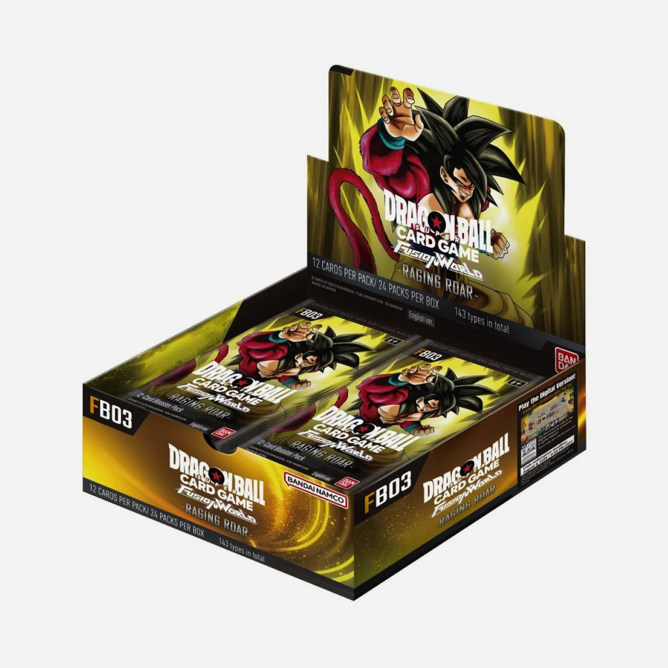 Dragon Ball Super TCG - Fusion World - FB03 - Raging Roar - Booster Box (24 Packs)