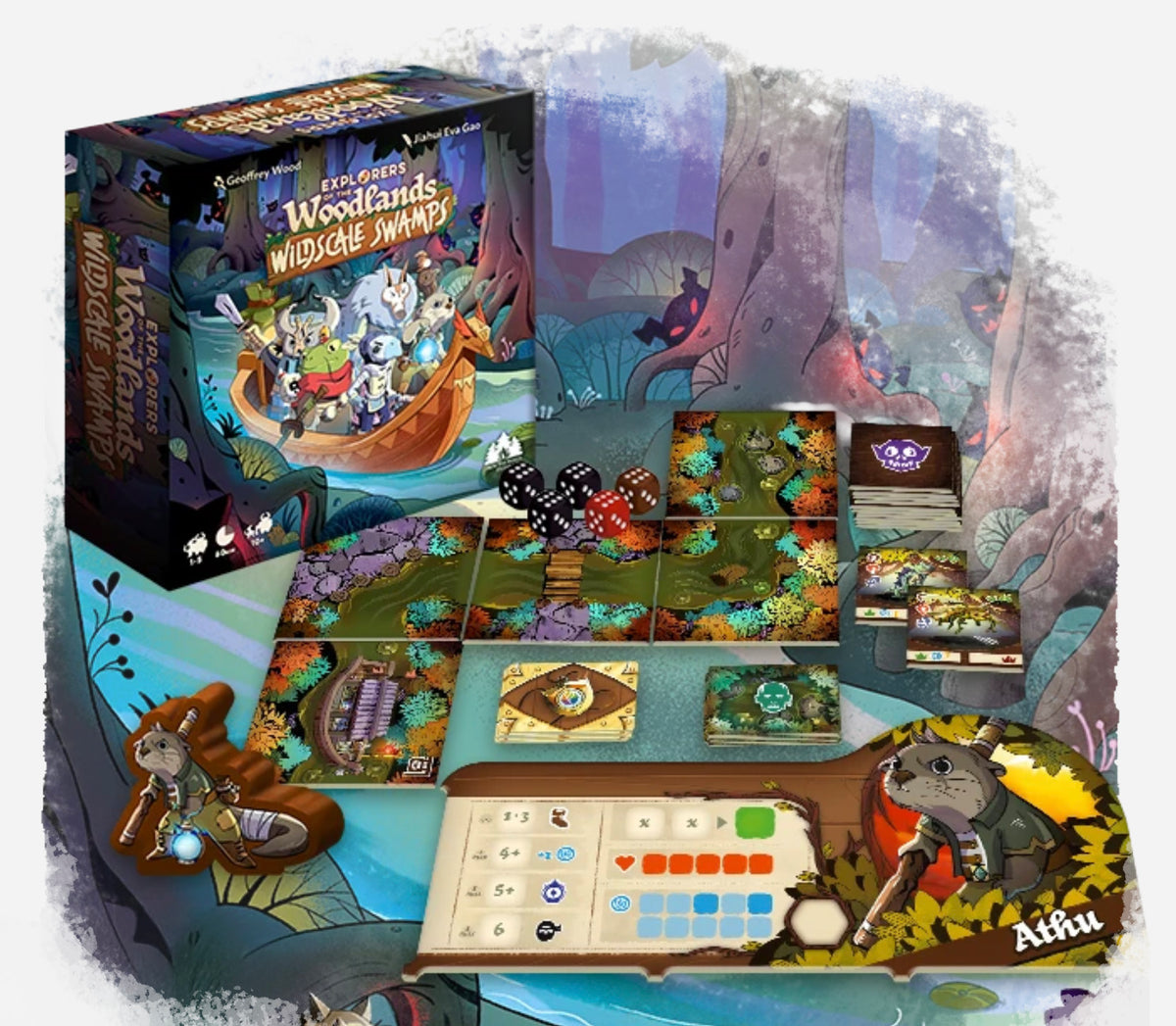 Explorers of the Woodlands Board Game: Wildscale Swamps Expansion - Made In Camelot
