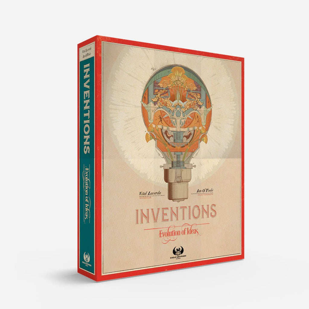 Inventions: Evolution of Ideas Board Game - Includes Upgrade Pack & Promo Cards - Made In Camelot