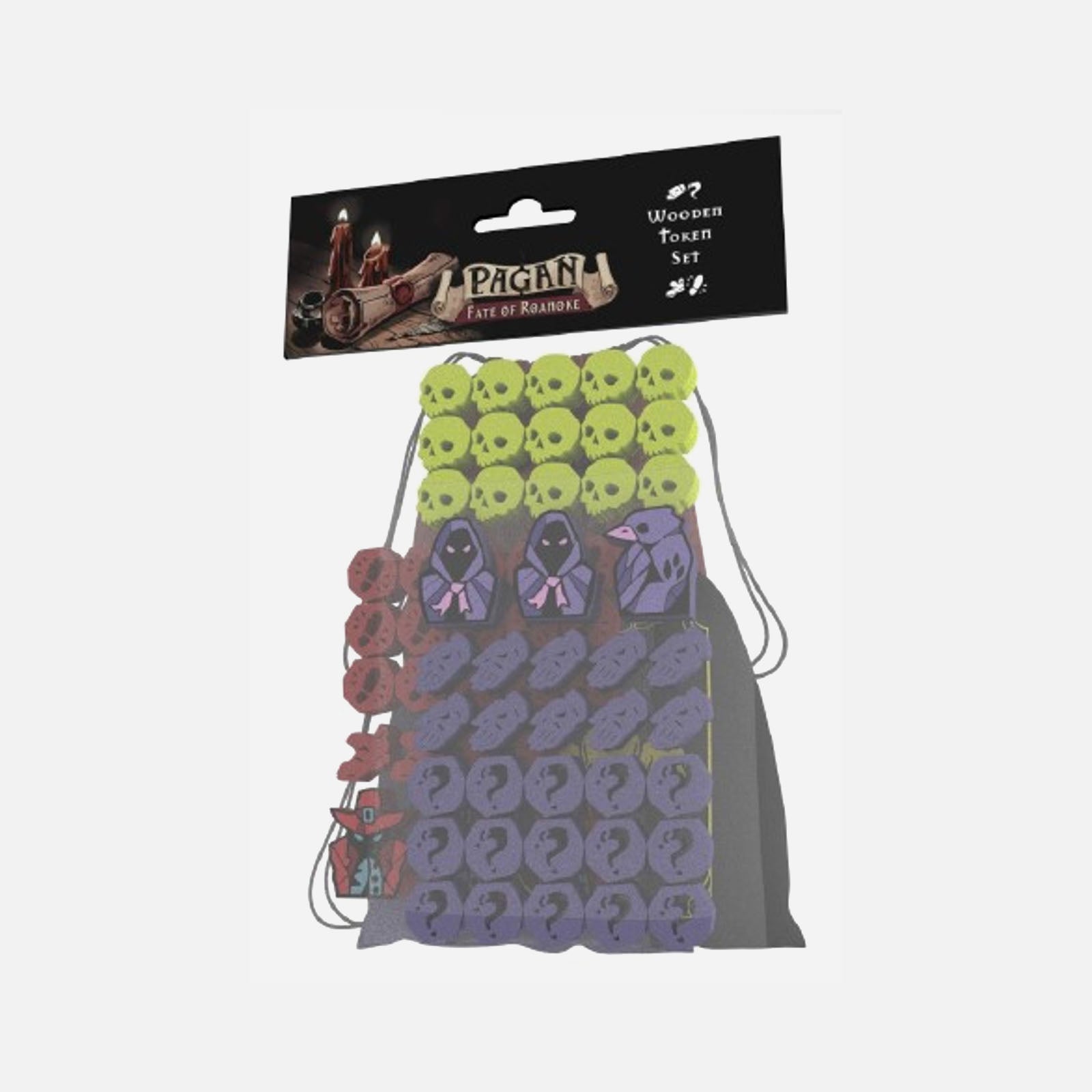 Pagan: The Fate Of Roanoke Wooden Token Kit