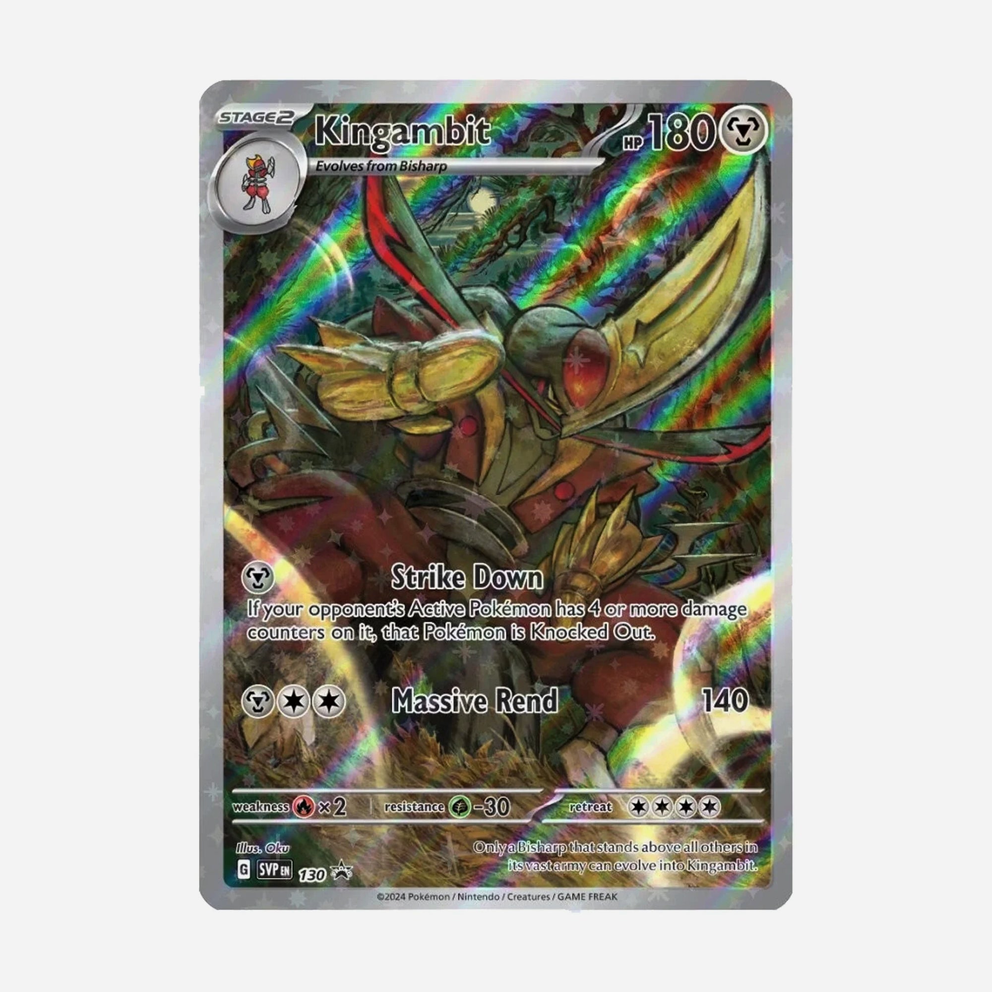 Pokemon Scarlet & Violet Shrouded Fable - Kingambit Illustration Collection