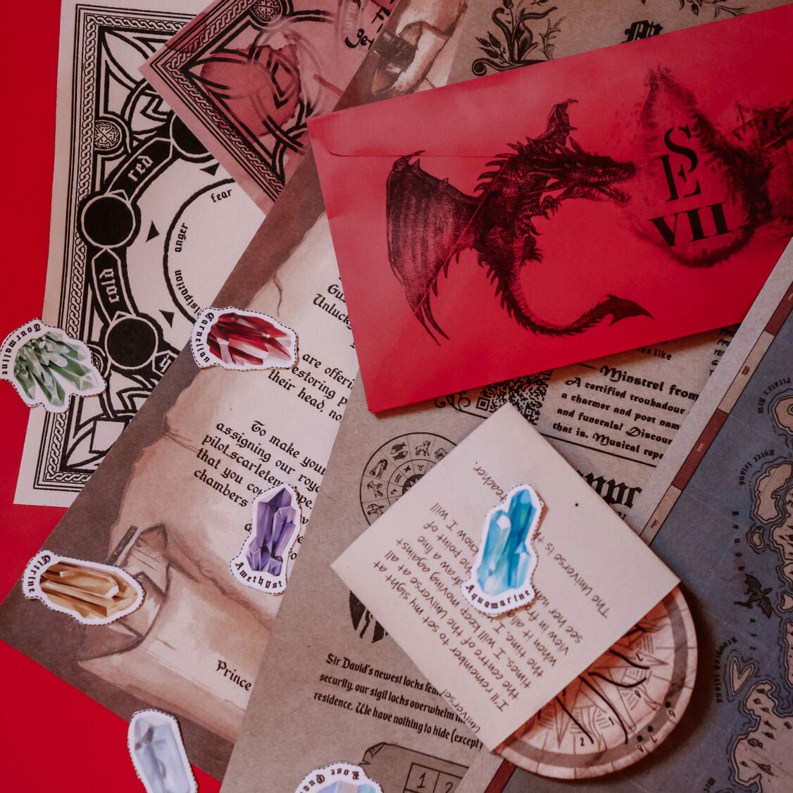 Scarlet Envelope - Full Series - 12 Envelopes - Made In Camelot