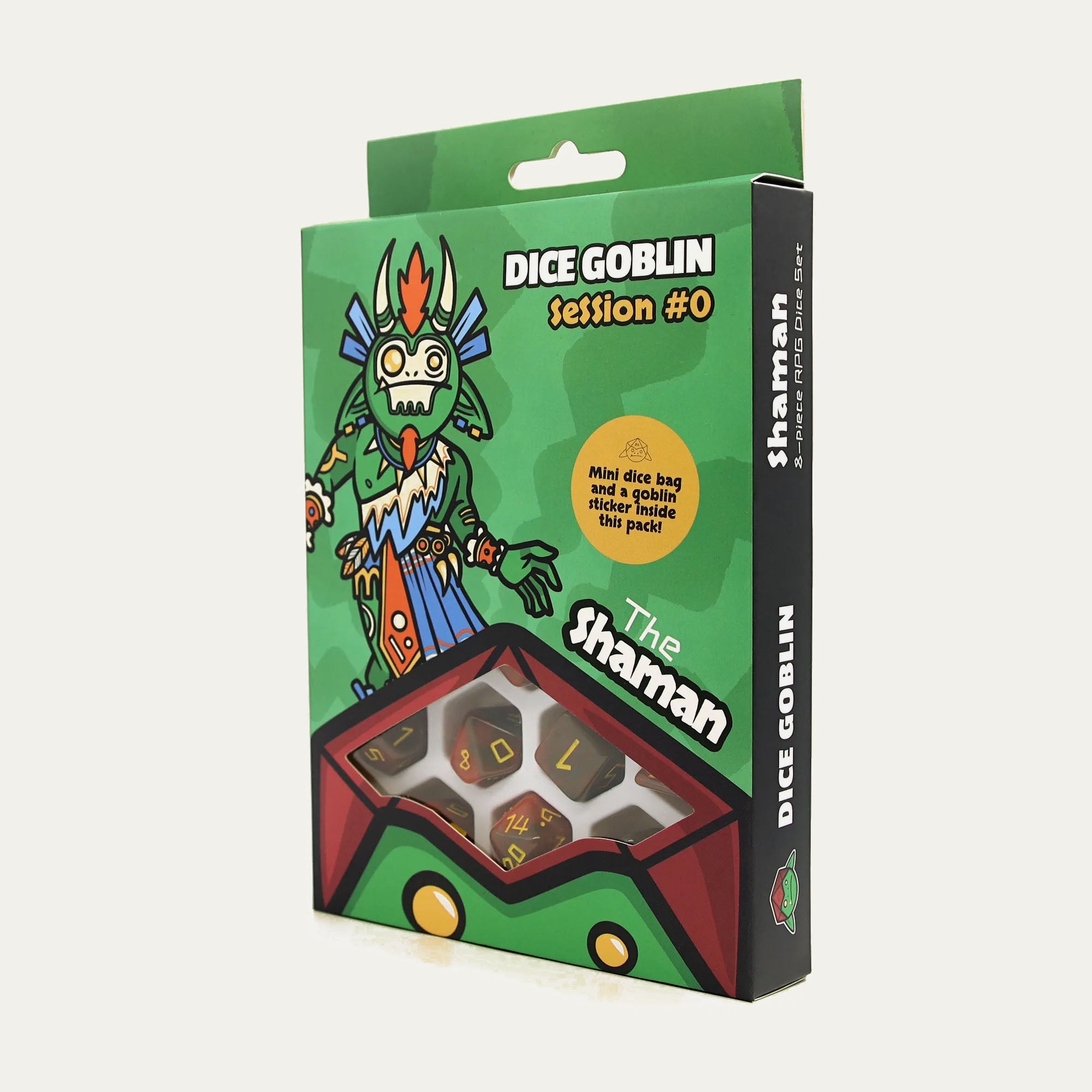 Dice Goblin Dice set - Session 0 - The Shaman - Made In Camelot