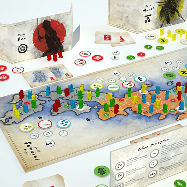 Small Samurai Empires Board Game