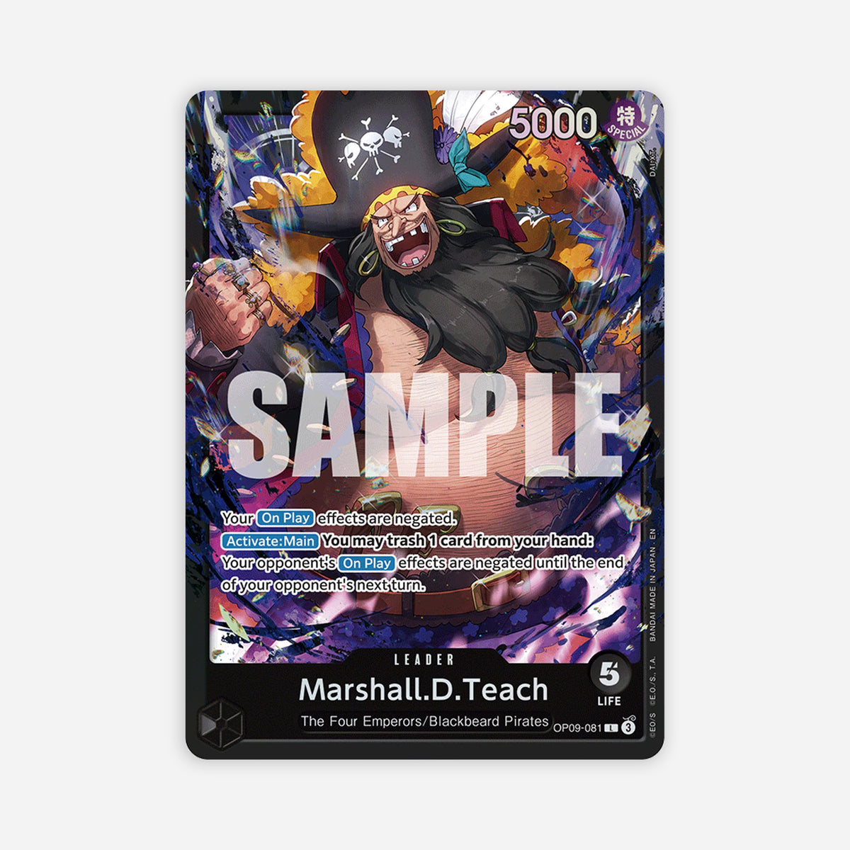 One Piece Card Game: Starter Deck - BLACK Marshall.D.Teach - ST27 - Made In Camelot