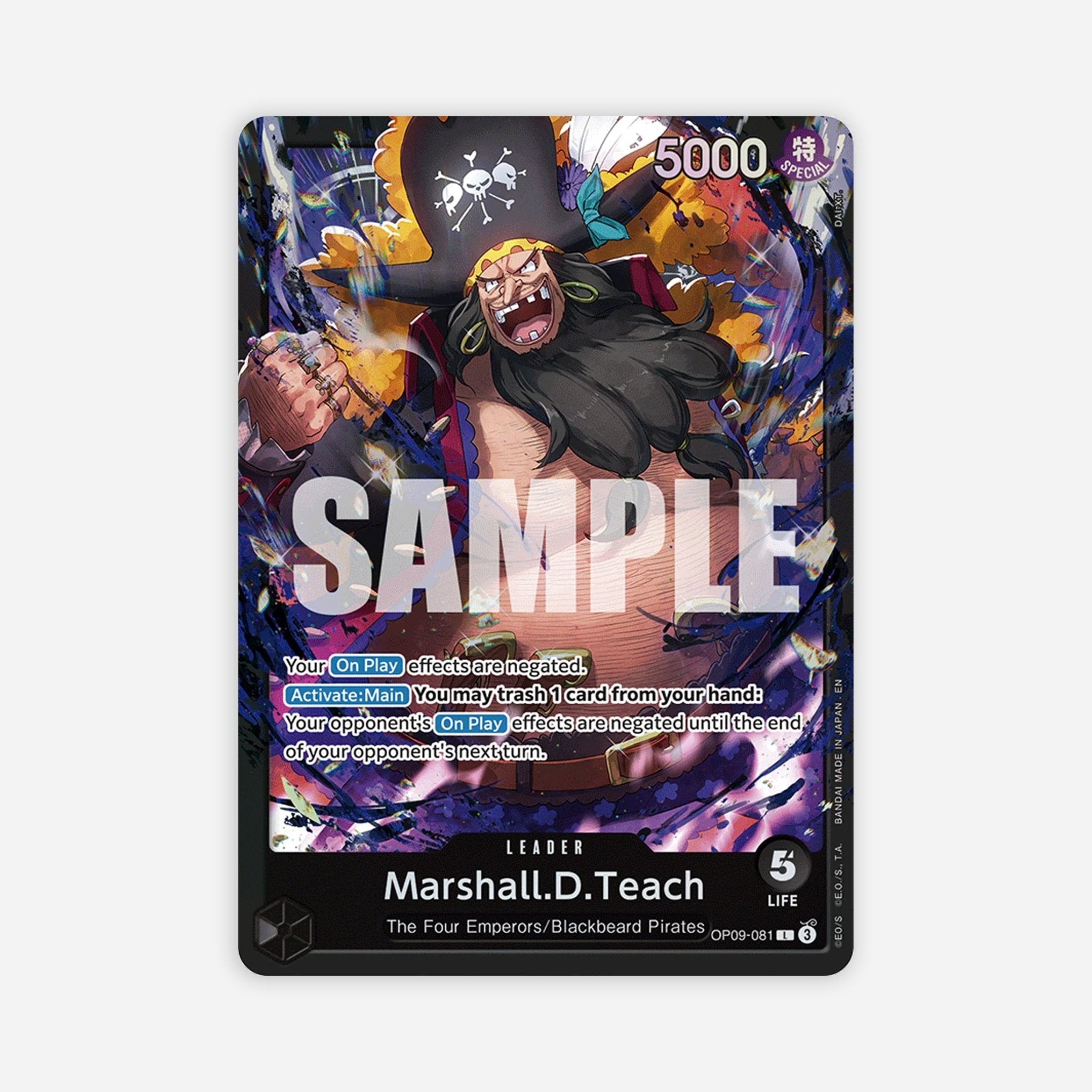 One Piece Card Game: Starter Deck - BLACK Marshall.D.Teach - ST27 - Made In Camelot