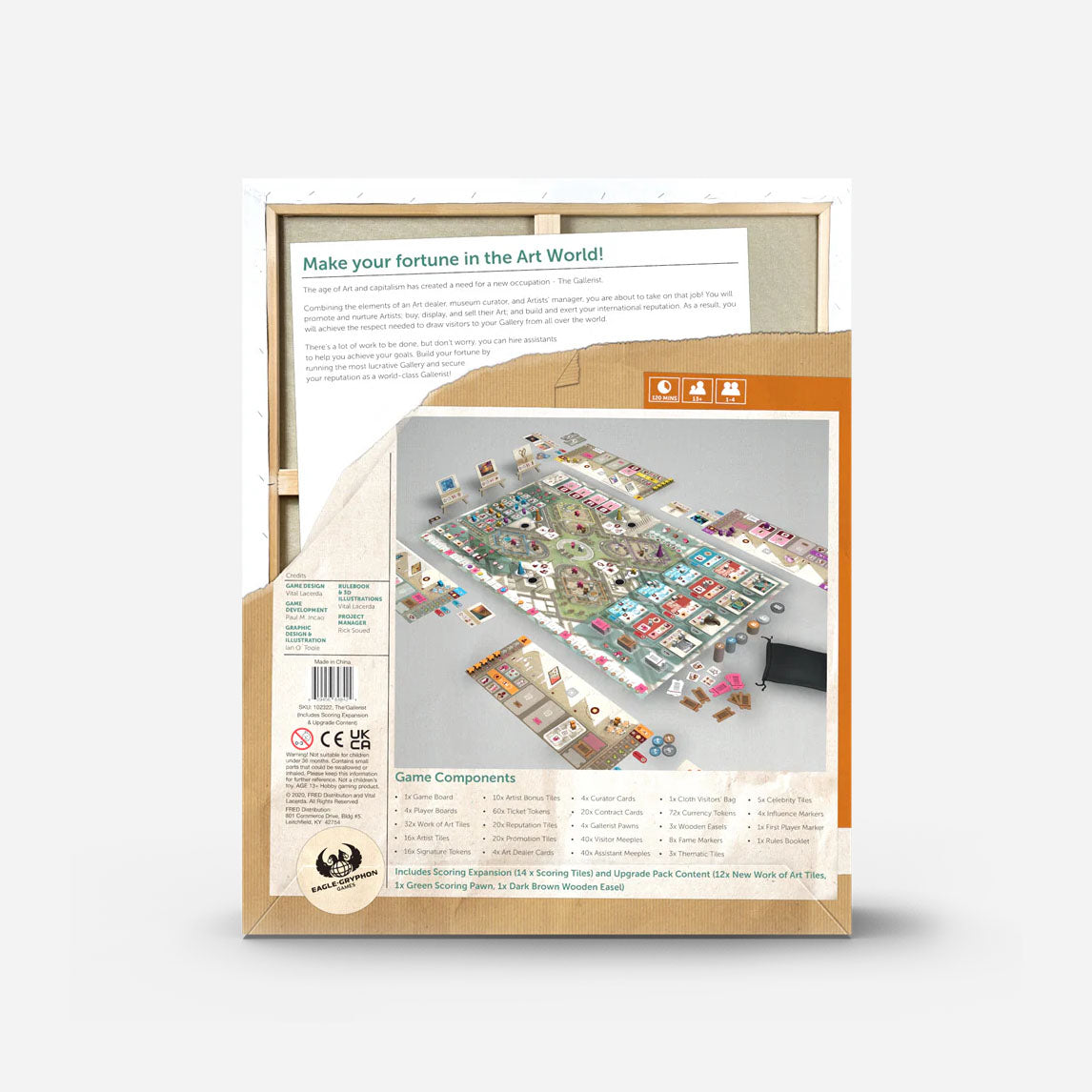 The Gallerist Bundle - Upgrade Pack & Scoring Expansion Made In Camelot