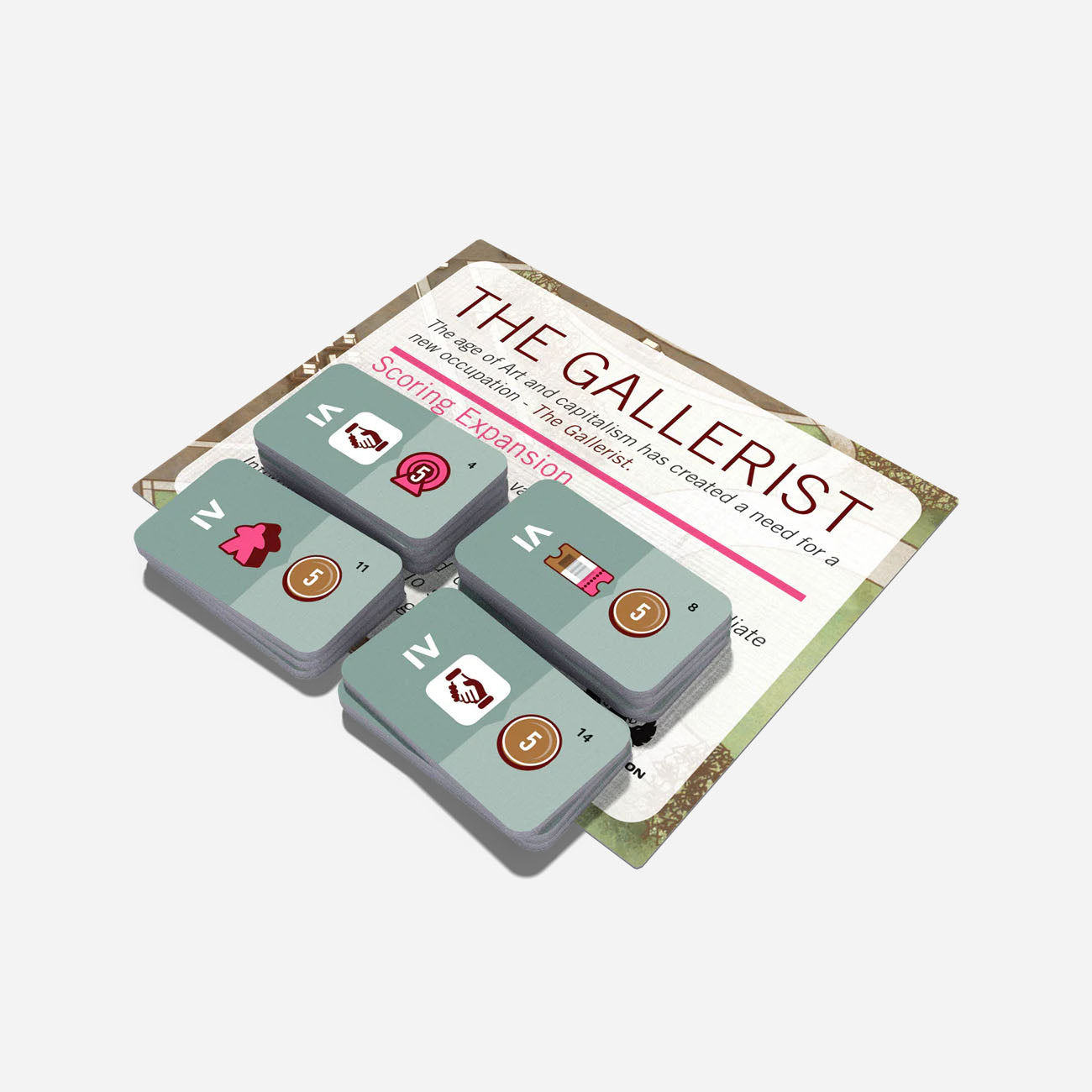 The Gallerist Bundle - Upgrade Pack & Scoring Expansion Made In Camelot
