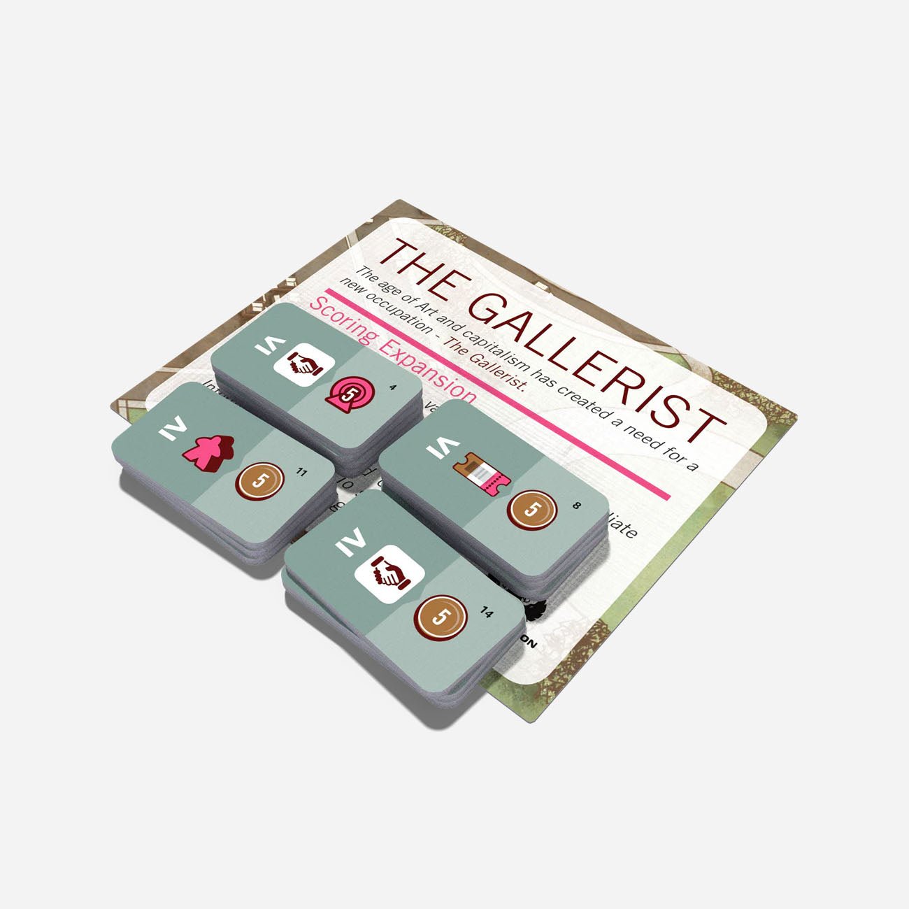 The Gallerist Bundle - Upgrade Pack & Scoring Expansion - Made In Camelot