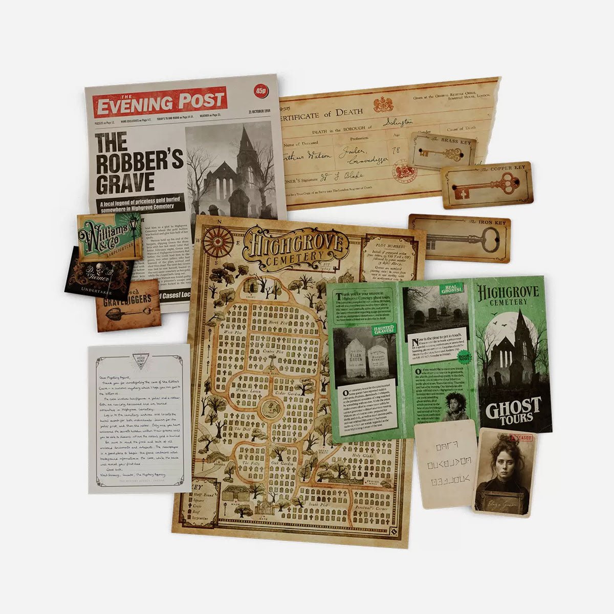 The Robber's Grave Escape Room Board Game - Made In Camelot