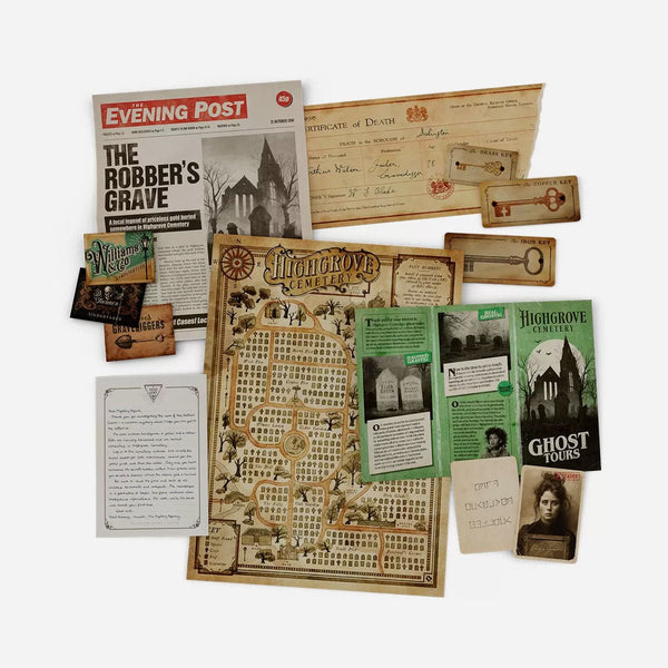 The Robber's Grave Escape Room Board Game - Made In Camelot