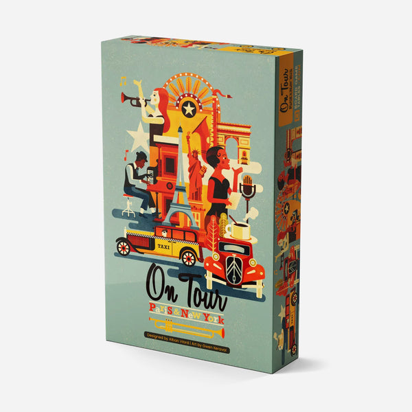 On Tour: Paris & New York Board Game - Made In Camelot
