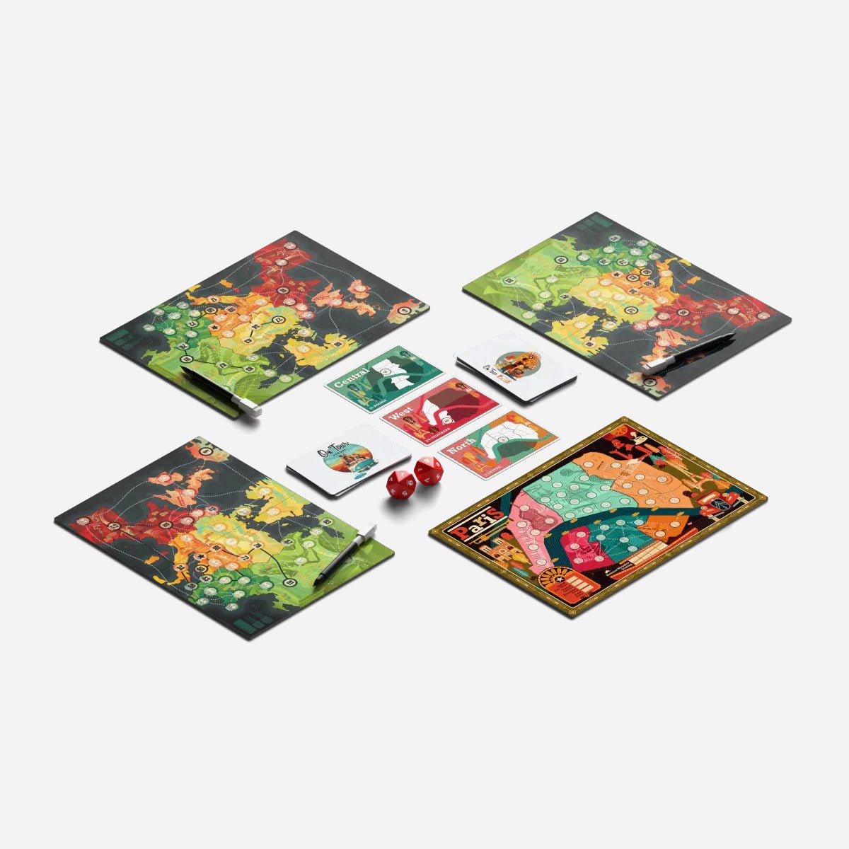 On Tour: Paris & New York Board Game - Made In Camelot