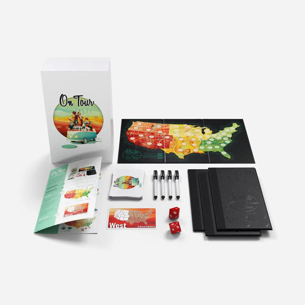 On Tour: USA & Europe Board Game - Made In Camelot