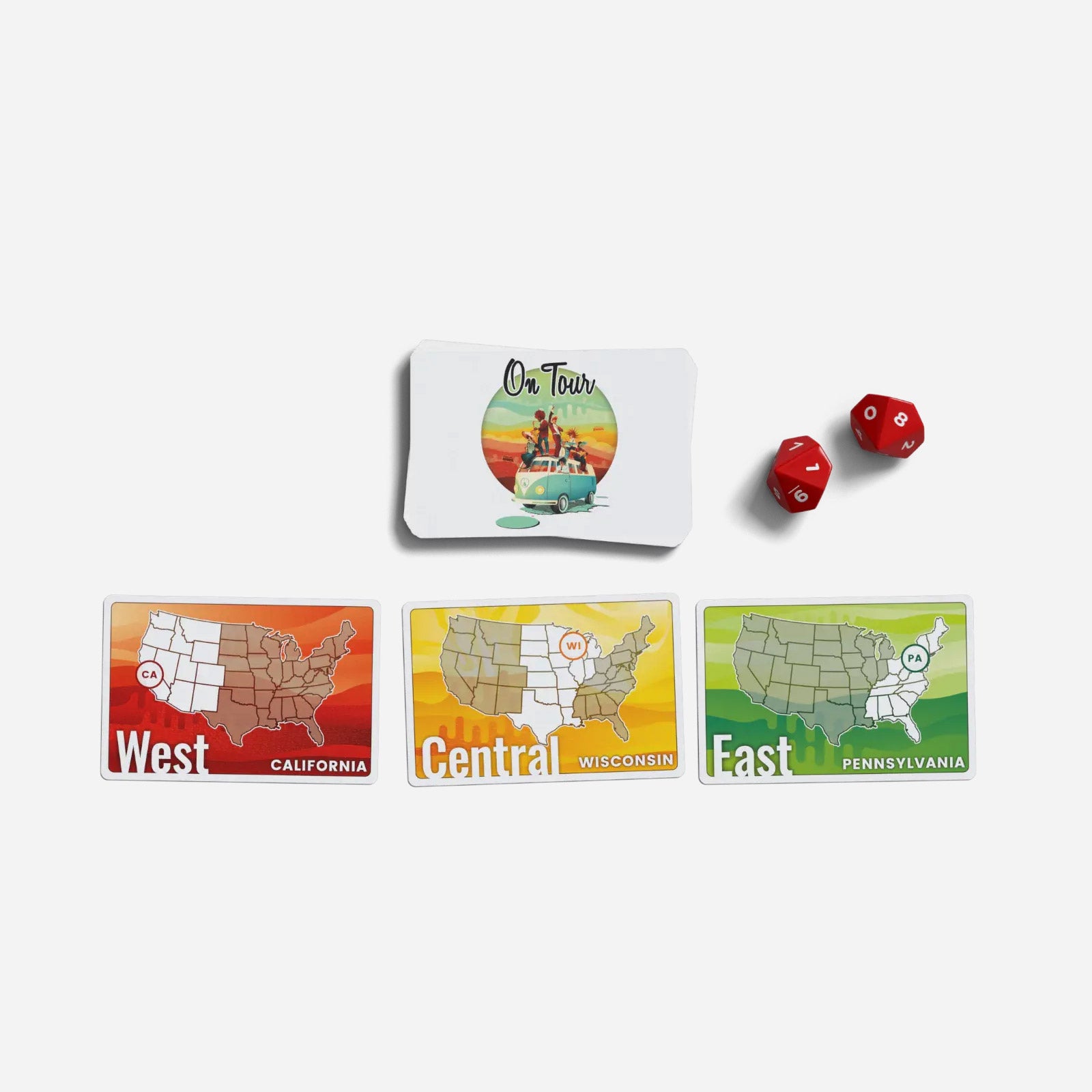 On Tour: USA & Europe Board Game - Made In Camelot