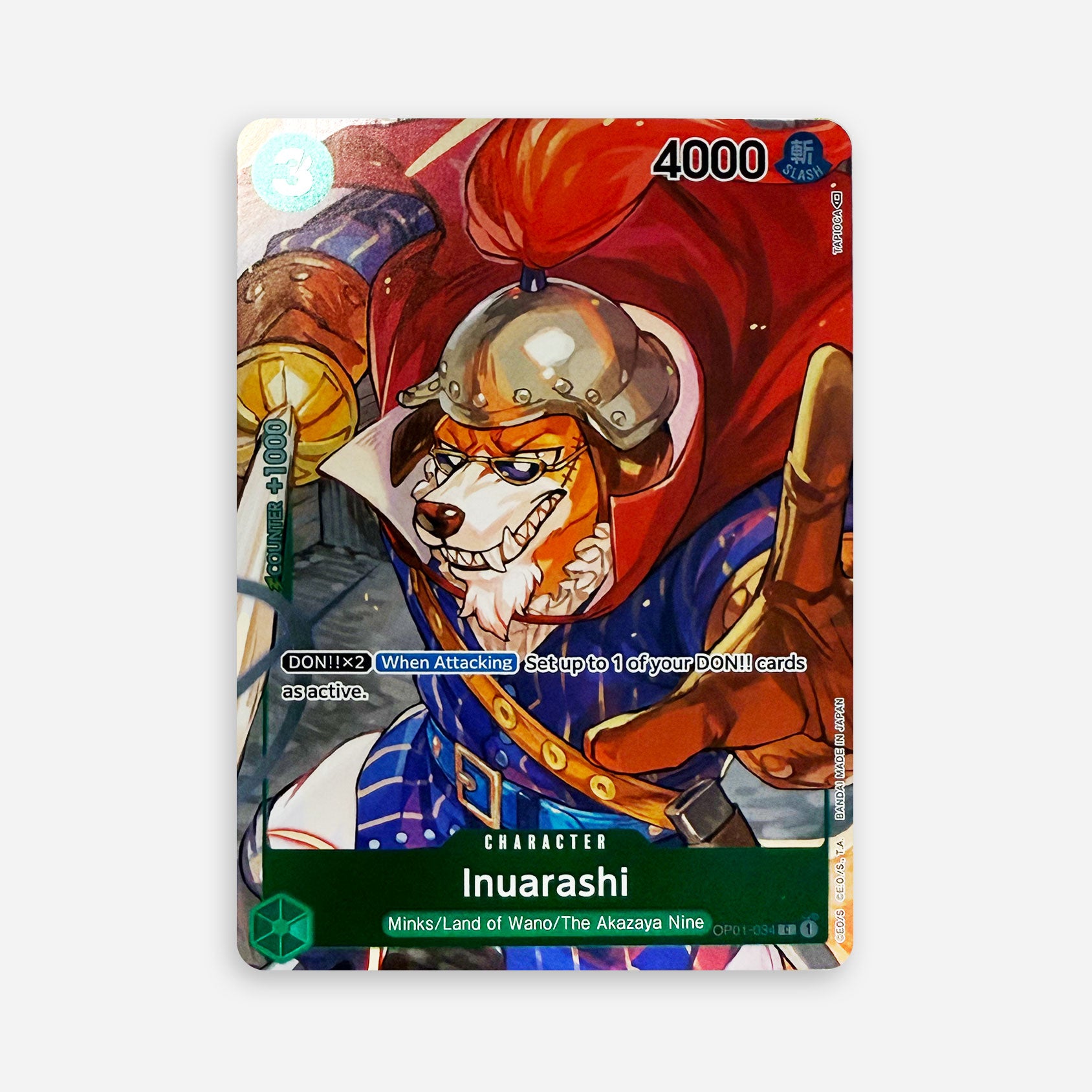 One Piece TCG - Inuarashi OP01 - 034 V2 - Made In Camelot