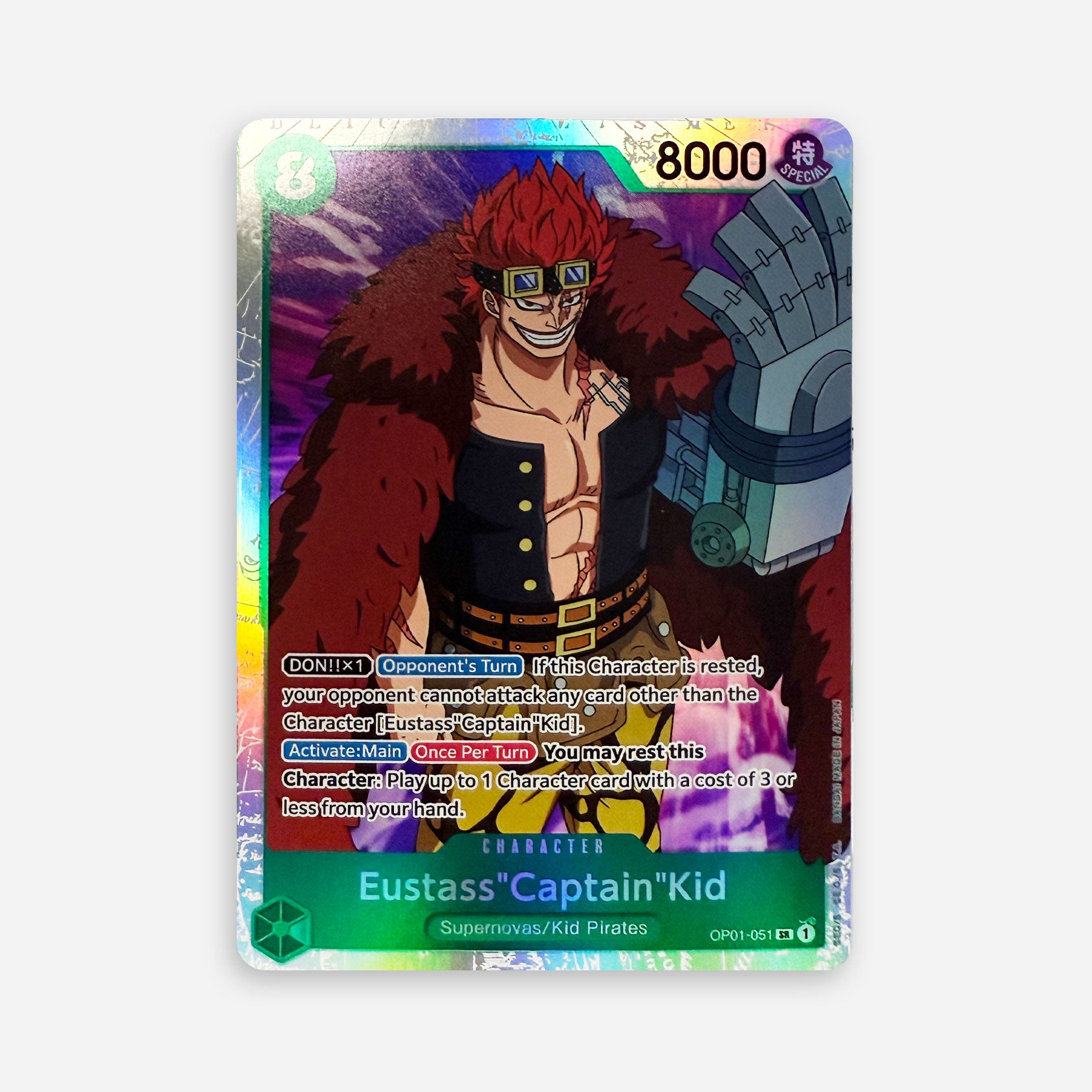 One Piece TCG - Eustass "Captain" Kid OP01-051 V1