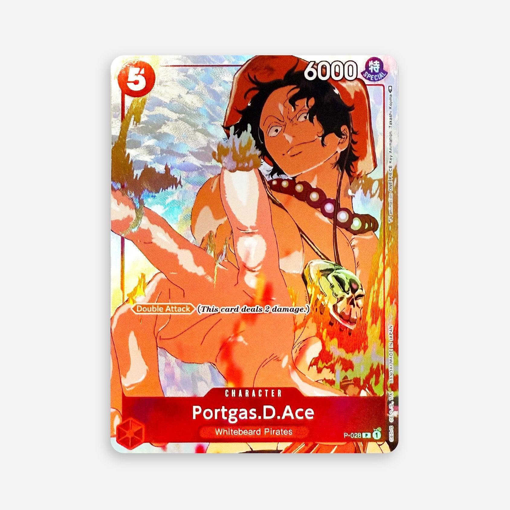 One Piece TCG - Portgas.D.Ace P - 028 V3 - Made In Camelot