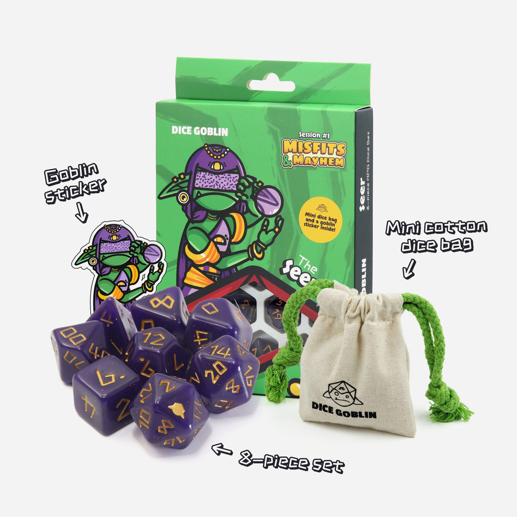 D&D Dice set - Dice Goblin: The Seer