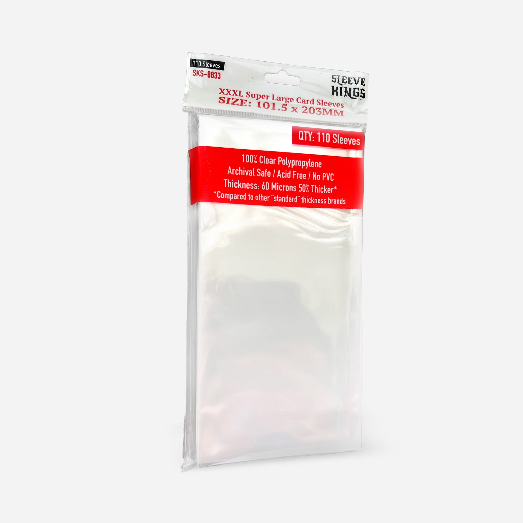 Sleeve Kings - XXXL Super Large 101.5x203mm - 110 pack - Made In Camelot