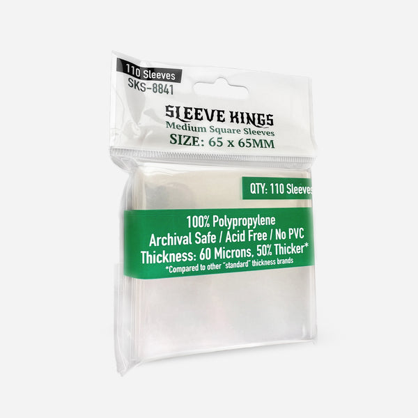 Sleeve Kings - 65x65mm - 110 pack - Made In Camelot