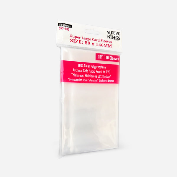 Sleeve Kings - Super Large 89x146mm - 110 pack - Made In Camelot